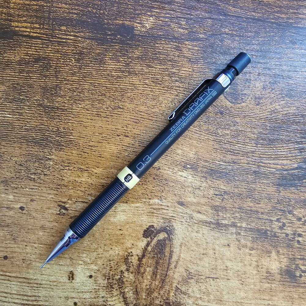 Zebra Drafix technical drafting pencil featuring a 0.3mm lead size